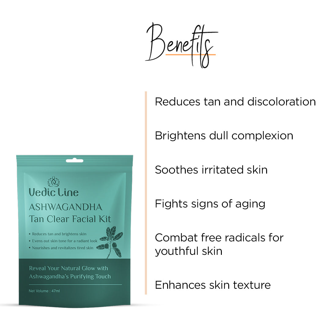 Ashwagandha Tan Clear Facial Kit