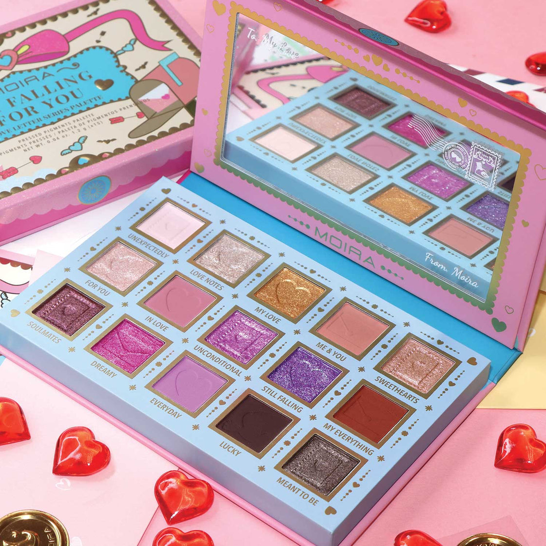 I Am Falling For you Pressed Pigment Palette | Moira Pigment Palette